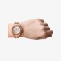 Fossil Ladies Stella Rose Gold-Plated Flower Dial Watch ES5192