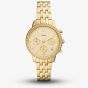 Fossil Ladies Neutra Gold Plated Chronograph Watch ES5219
