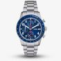 Fossil Mens Sport Tourer Chronograph Blue Dial Watch FS6047