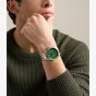 Fossil Mens Pearson Green Dial Two Tone Bracelet Watch FS6197