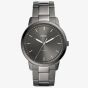 Fossil Mens Minimalist Stainless Steel Grey Dial Smoke Bracelet Watch FS5459