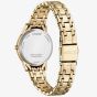 Citizen Ladies eco 29mm Gold Plated White Dial Watch FE1243-83A