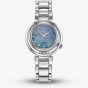 Citizen L Arcly Eco Drive Mother Of Pearl Diamond Floral Blue Watch EM1110-56N
