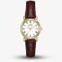 Citizen Ladies Eco Drive Brown Leather Strap Watch EW1272-01B