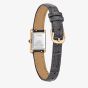 Citizen Ladies Fio Roma Eco-Drive Rose Gold Rectangular Dial Grey Leather Strap Watch EG2799-18W