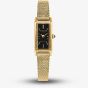 Citizen Ladies Fio Eco-Drive Gold Rectangular Dial Mesh Bracelet Watch EG7128-59E