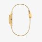 Citizen Ladies Fio Eco-Drive Gold Rectangular Dial Mesh Bracelet Watch EG7128-59E