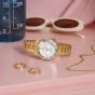 Citizen Ladies Promaster Diver White Dial Golden Bracelet Watch EO2029-54A
