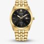 Citizen Corso Eco Drive Gold Plated Black Watch BM7333-85E