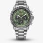 Citizen Mens Promaster Eco-Drive Green Dial Chronograph Watch CA4664-60W