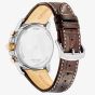 Citizen Mens Perpetual Chrono AT Brown Leather Strap Watch CB5899-05X