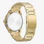 Citizen Mens Eco-Drive Gold Plated Black Dial Watch AW0089-52E