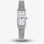 Citizen Ladies Fio Eco-Drive White Rectangular Dial Mesh Bracelet Watch EG7120-51A