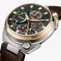 Citizen Mens Limited Edition Promaster Bullhead Racing Chronograph Leather Strap Watch AV0104-06W