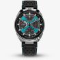 Citizen Mens Limited Edition Promaster Bullhead Racing Chronograph Blue Dial Black Leather Strap Watch AV0106-01L