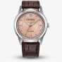 Citizen Mens Rolan Salmon Dial Brown Leather Strap Watch AW2110-14Z