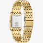 Citizen Mens Dress Classic Red Dial Rectangle Golden Bracelet Watch BJ6572-54X