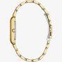 Citizen Mens Dress Classic Red Dial Rectangle Golden Bracelet Watch BJ6572-54X