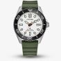Citizen Mens Promaster Diver White Dial Green Polyurethane Strap Watch BN0265-00A