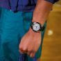 Citizen Mens Promaster Diver White Dial Green Polyurethane Strap Watch BN0265-00A