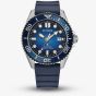 Citizen Mens Promaster Diver Blue Dial Blue Polyurethane Strap Watch BN0267-04L