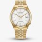 Citizen Mens Tsuyosa 60 White Dial Golden Bracelet Watch NK0022-50A