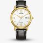 Citizen Mens White Dial Black Leather Strap Watch BM6756-01A