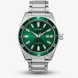 Citizen Mens Eco-Drive Green Dial Bracelet Watch AW1598-70X