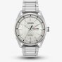 Citizen Mens Eco-Drive Silver Day Date Dial Stainless Steel Bracelet Watch AW0080-57A