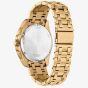 Citizen Mens Eco Drive Gold Plated Chronograph Watch CA4512-50E