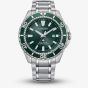 Citizen Mens Promaster Diver Eco-Drive Green Dial Watch BN0199-53X