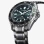 Citizen Mens Promaster Diver Eco-Drive Green Dial Watch BN0199-53X