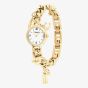 Coach Ladies Iris Gold Plated Charm Bracelet Watch 14504648