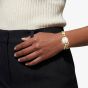 Coach Ladies Iris Gold Plated Charm Bracelet Watch 14504648