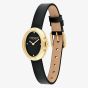 Coach Ladies Sammy Oval Dial Black Leather Strap Watch 14504421