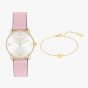 Coach Elliot Pink Watch Heart Bracelet Gift Set 14000137
