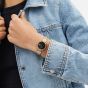 Coach Ladies Elliot Black Dial Gold Tone Watch 14504302