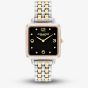 Coach Ladies Cass Black Dial Two Tone Watch 14504496