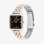 Coach Ladies Cass Black Dial Two Tone Watch 14504496