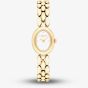 Coach Ladies Sammy Golden Oval White Dial Bracelet Watch 14504735
