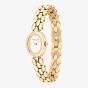 Coach Ladies Sammy Golden Oval White Dial Bracelet Watch 14504735