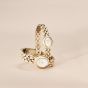 Coach Ladies Sammy Golden Oval White Dial Bracelet Watch 14504735