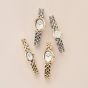 Coach Ladies Sammy Golden Oval White Dial Bracelet Watch 14504735