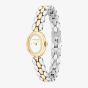 Coach Ladies Sammy Two Tone Oval White Dial Bracelet Watch 14504738