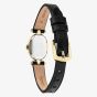 Coach Ladies Sammy Golden Oval Black Crystal Dial Leather Strap Watch 14504739