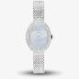 Coach Ladies Sammy Blue Dial Crystal Set Oval Mesh Bracelet Watch 14504689