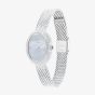 Coach Ladies Sammy Blue Dial Crystal Set Oval Mesh Bracelet Watch 14504689