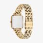 Coach Ladies Cass BCRF Golden Square Pink Dial Bracelet Watch 14504692