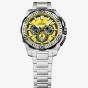 Festina Mens Chrono Bike Yellow Dial Chronograph Watch F20724/4