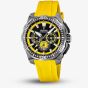 Festina Mens Chrono Bike Yellow Rubber Strap Chronograph Watch F20725/1